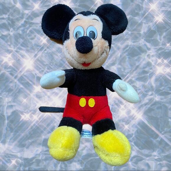 Walt Disney World Disneyland Vintage Mickey Mouse Sitting Position Plush - Picture 3 of 4